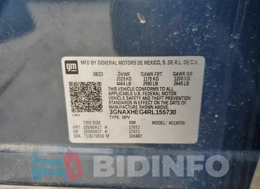 3GNAXHEG4RL155730 Photo# 13