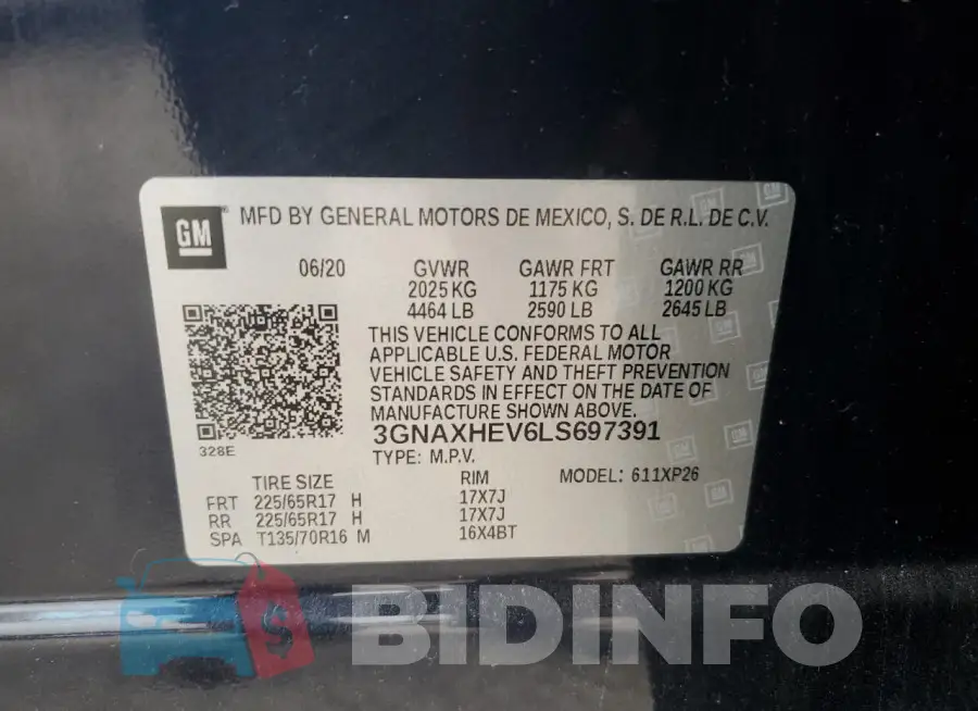3GNAXHEV6LS697391 Photo# 13