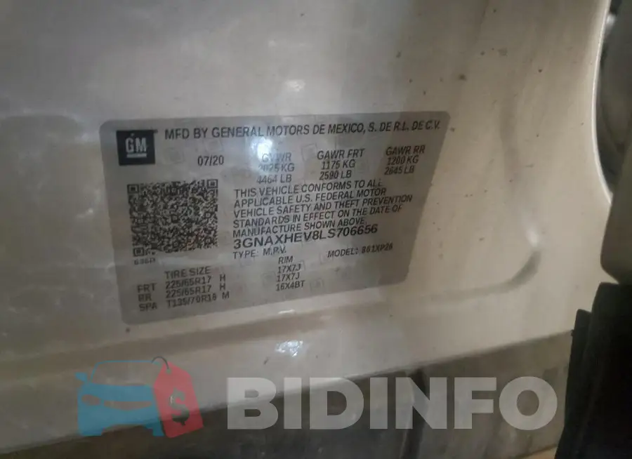 3GNAXHEV8LS706656 Photo# 13
