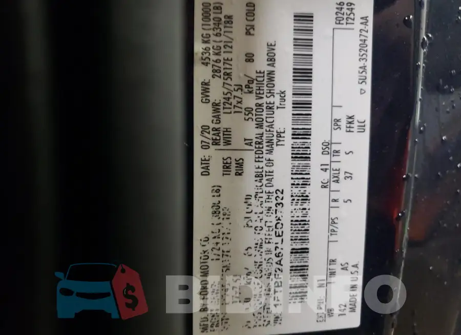 1FTBF2A67LED87322 Photo# 12