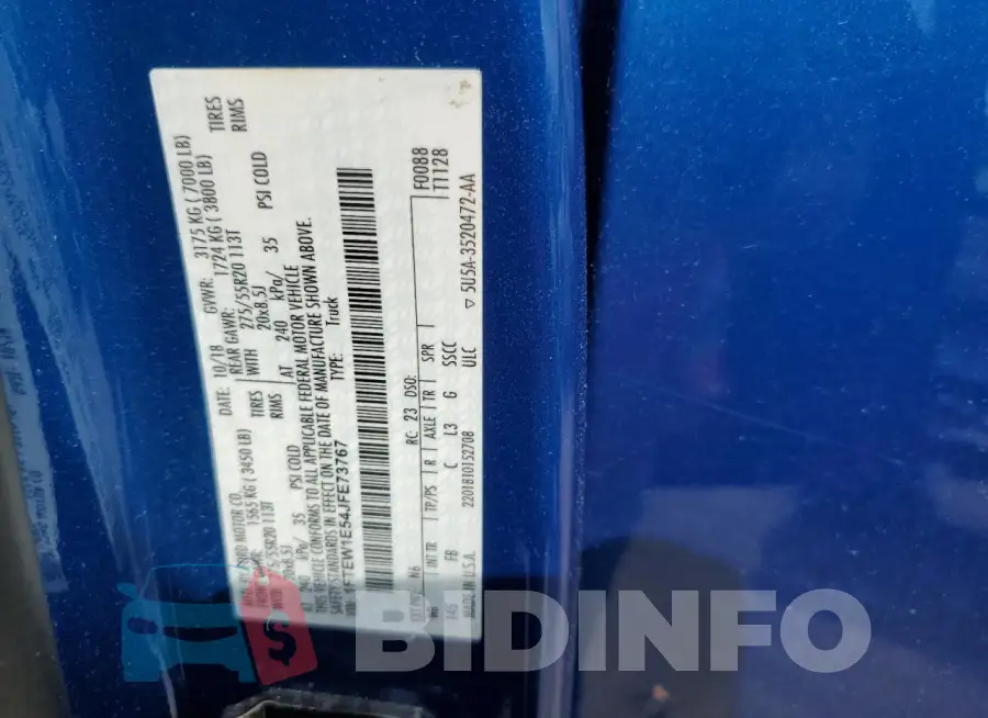 1FTEW1E54JFE73767 Photo# 13