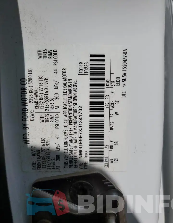 NM0GE9E7XJ1341702 Photo# 13