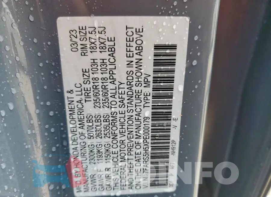 7FARS5H5XPE000179 Photo# 13