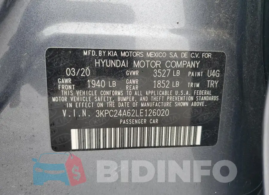 3KPC24A62LE126020 Photo# 12
