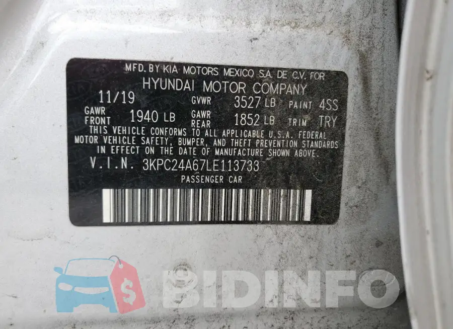 3KPC24A67LE113733 Photo# 13
