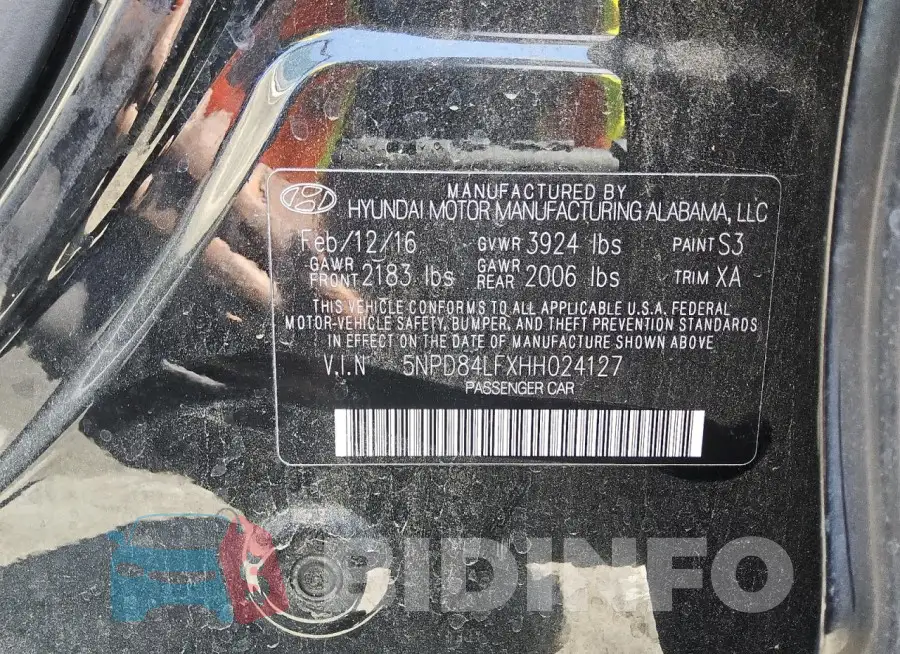 5NPD84LFXHH024127 Photo# 12