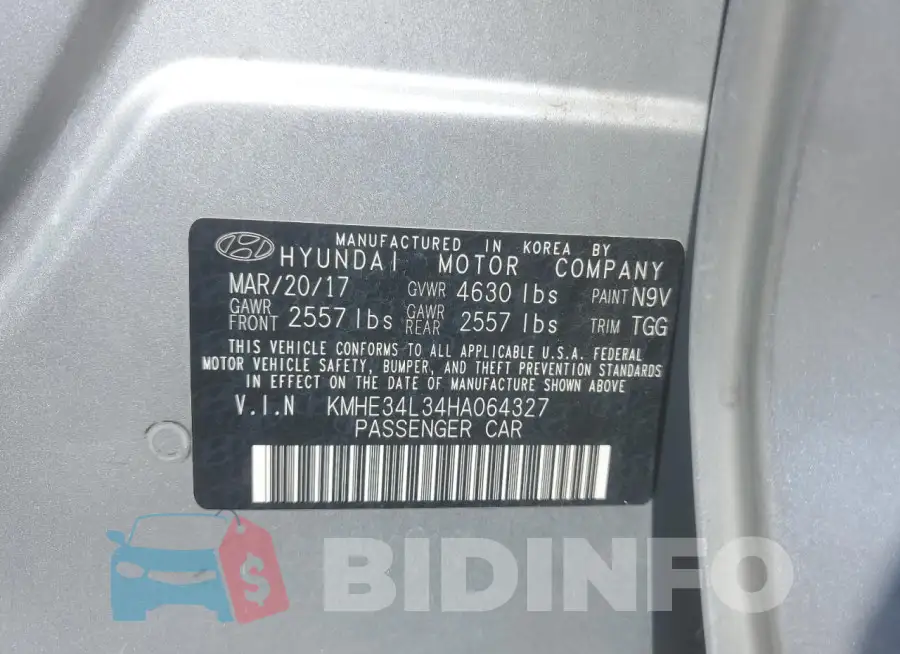 KMHE34L34HA064327 Photo# 12