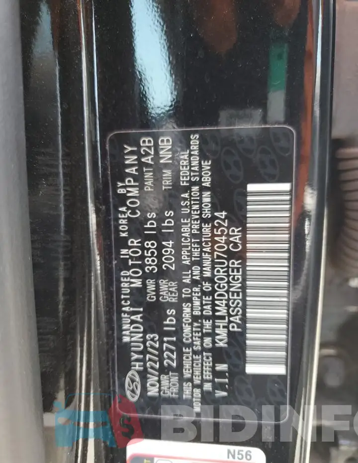 KMHLM4DG0RU704524 Photo# 12