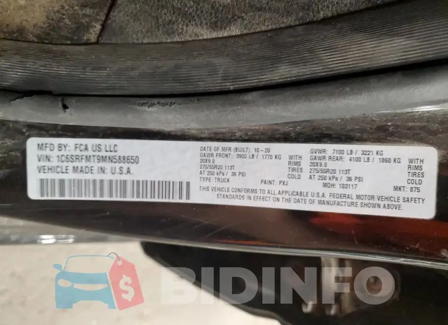 1C6SRFMT9MN588650 Photo# 12