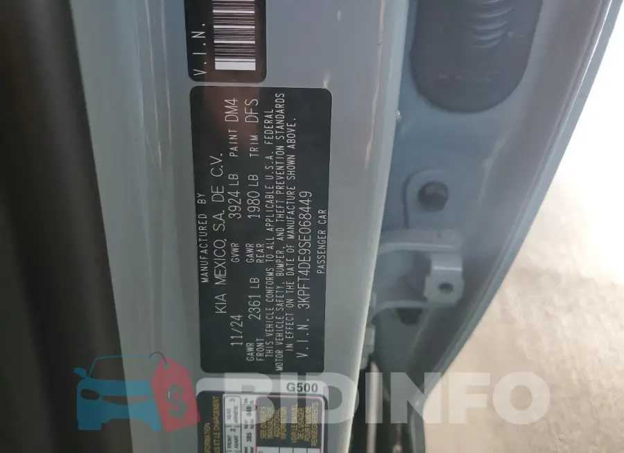 3KPFT4DE9SE068449 Photo# 12