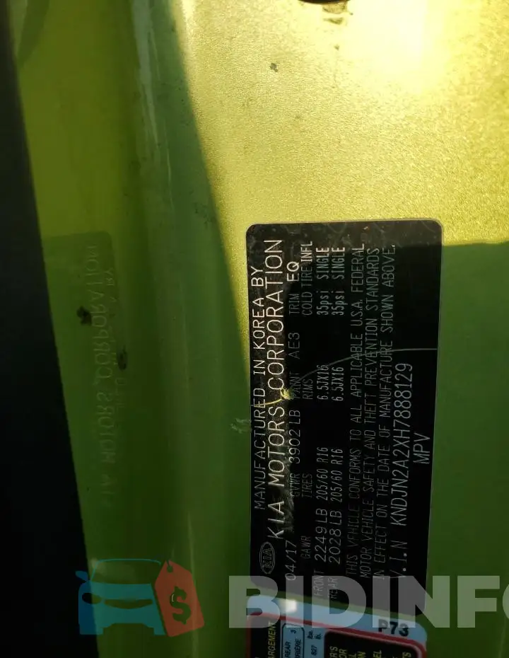 KNDJN2A2XH7888129 Photo# 12