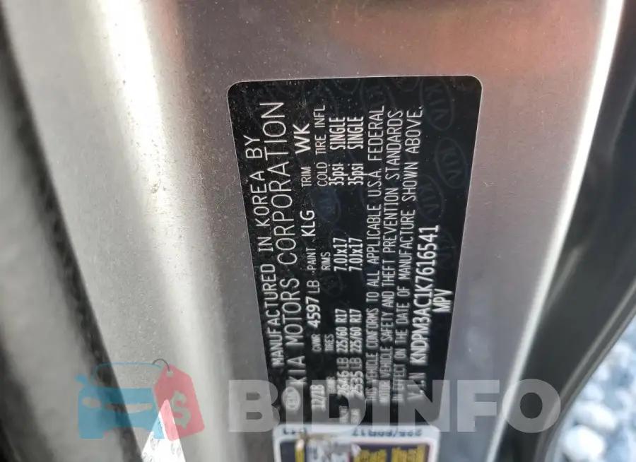 KNDPM3AC1K7616541 Photo# 13