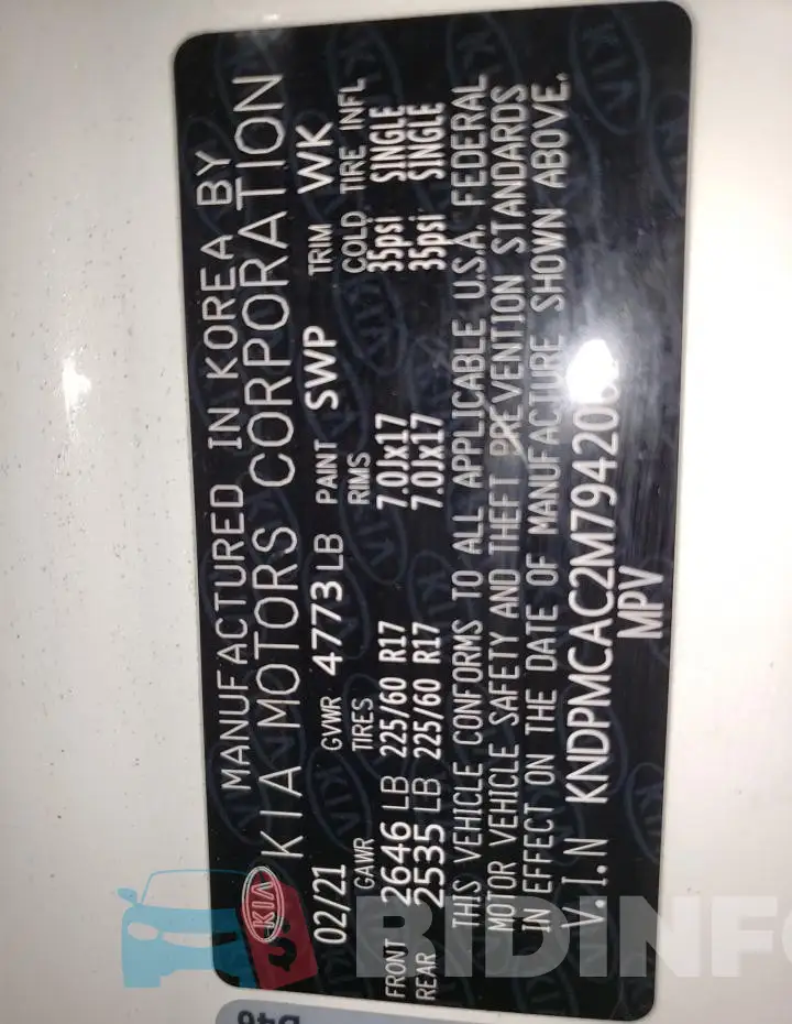 KNDPMCAC2M7942061 Photo# 13