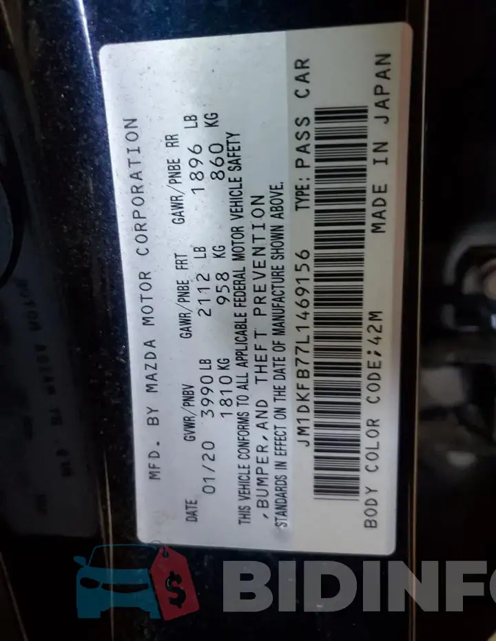 JM1DKFB77L1469156 Photo# 12