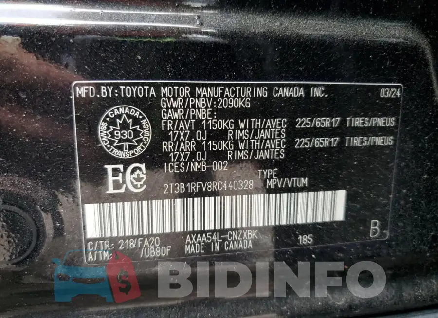 2T3B1RFV8RC440328 Photo# 14