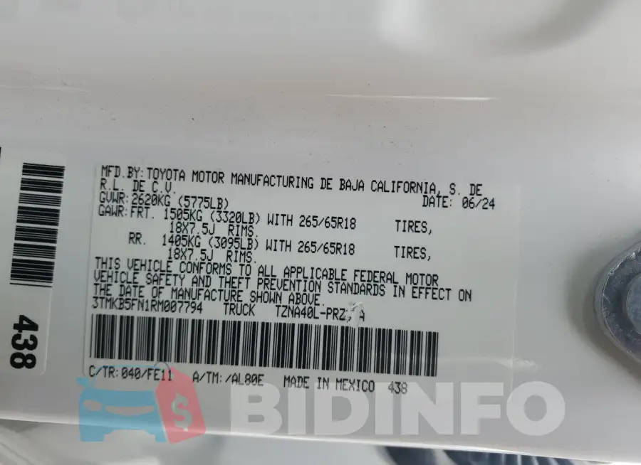 3TMKB5FN1RM007794 Photo# 13