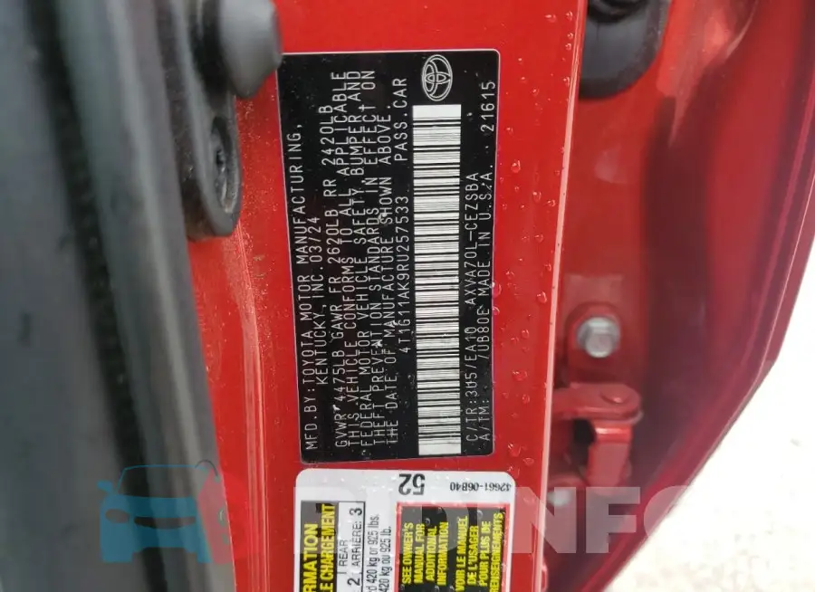 4T1G11AK9RU257533 Photo# 13