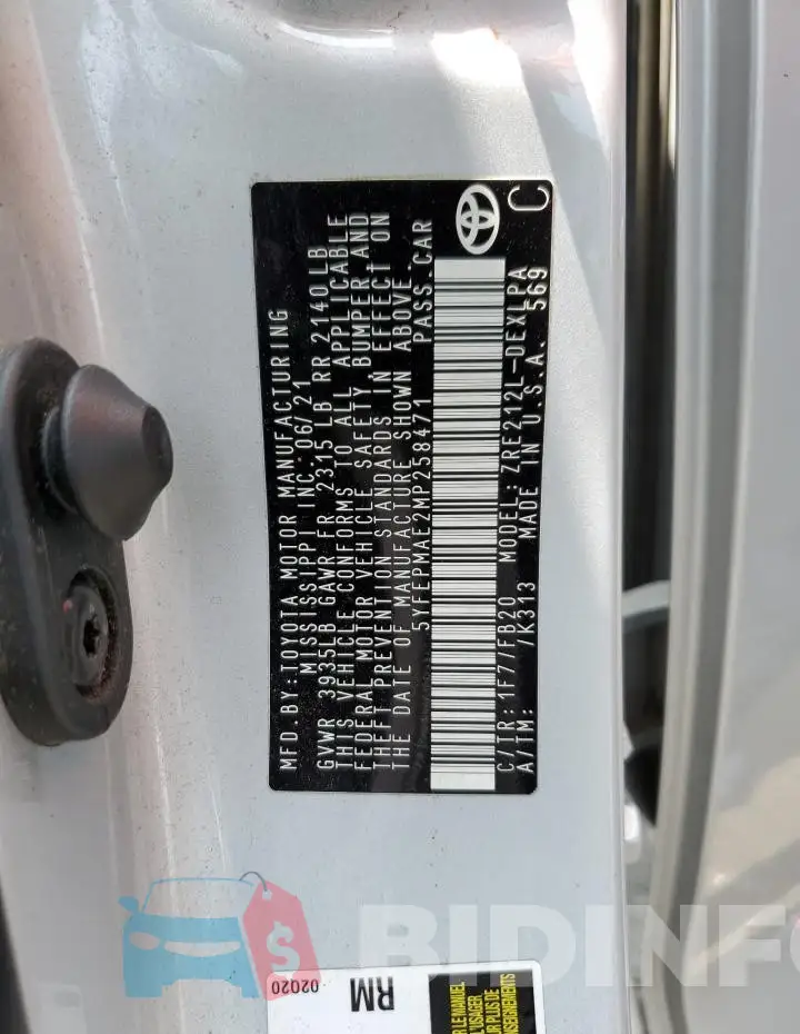 5YFEPMAE2MP258471 Photo# 13