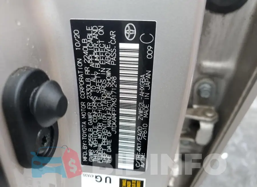 JTDKAMFP7M3171298 Photo# 12