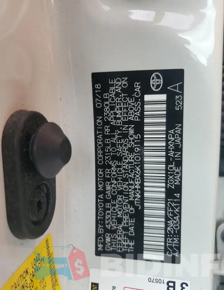JTNKHMBX6K1019115 Photo# 12