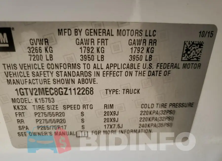 1GTV2MEC8GZ112268 Photo# 12