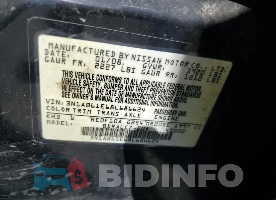3N1AB61E68L686624 Photo# 12