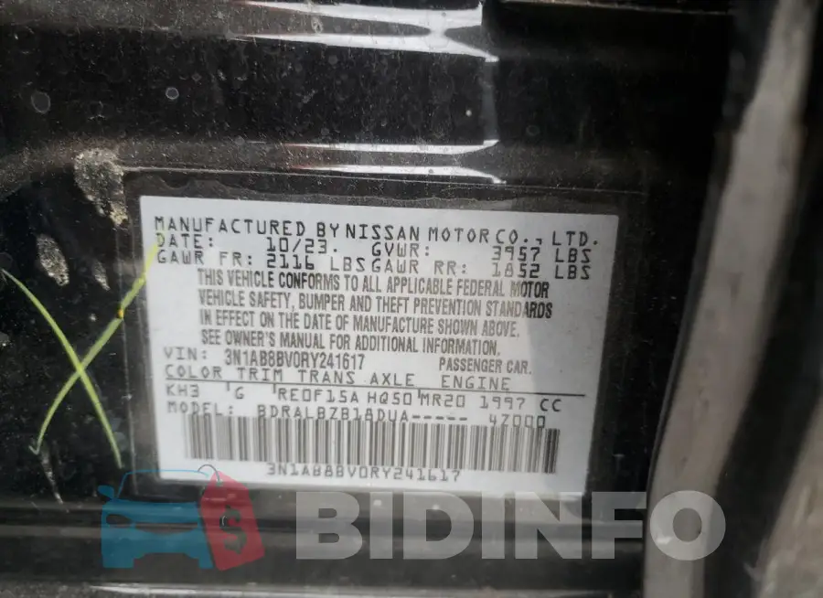 3N1AB8BV0RY241617 Photo# 12
