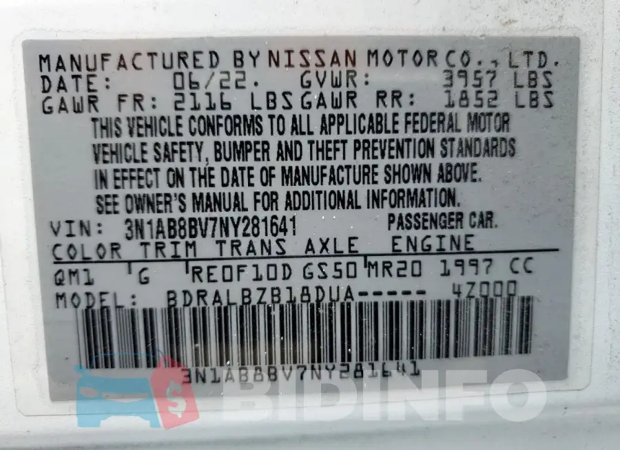 3N1AB8BV7NY281641 Photo# 14