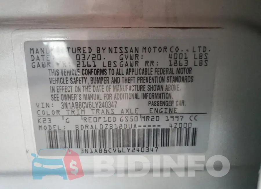 3N1AB8CV6LY240347 Photo# 12