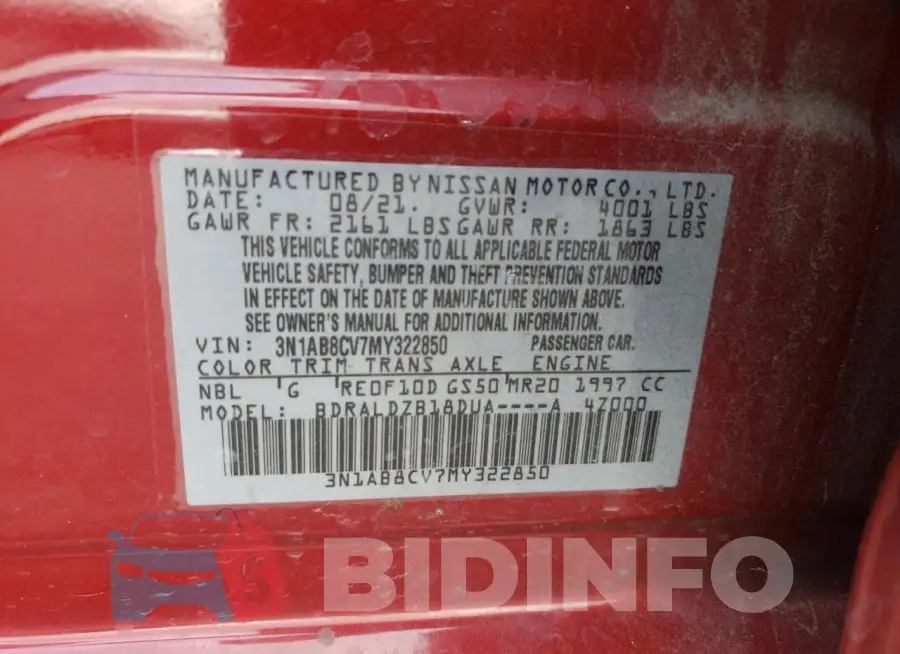 3N1AB8CV7MY322850 Photo# 12