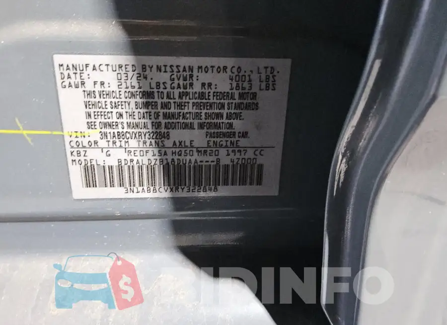 3N1AB8CVXRY322848 Photo# 12