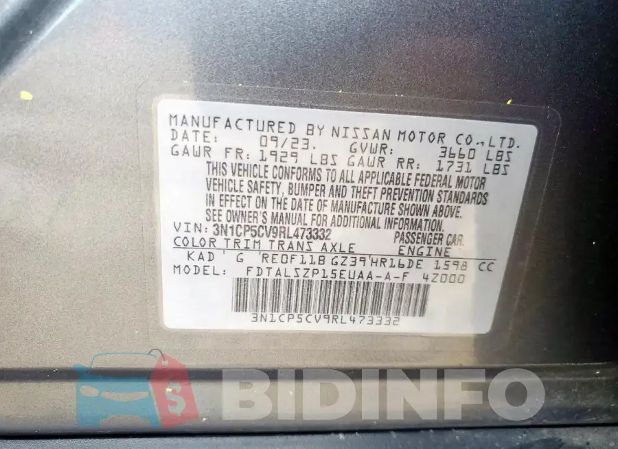 3N1CP5CV9RL473332 Photo# 13