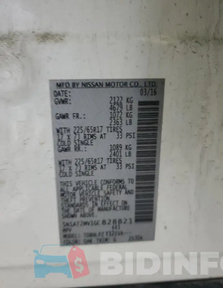5N1AT2MV1GC828821 Photo# 13