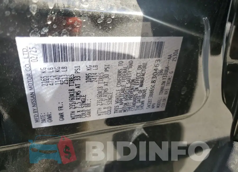 5N1BT3BB6SC830463 Photo# 13