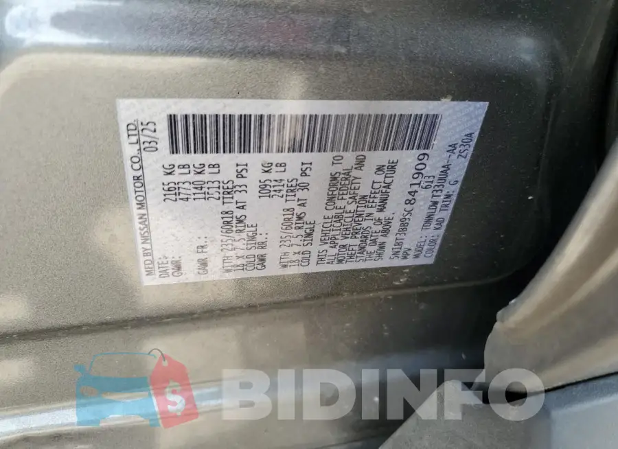 5N1BT3BB9SC841909 Photo# 13