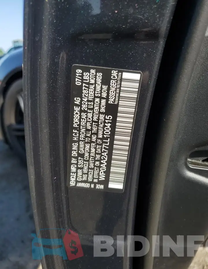 WP0AA2A77LL100415 Photo# 12