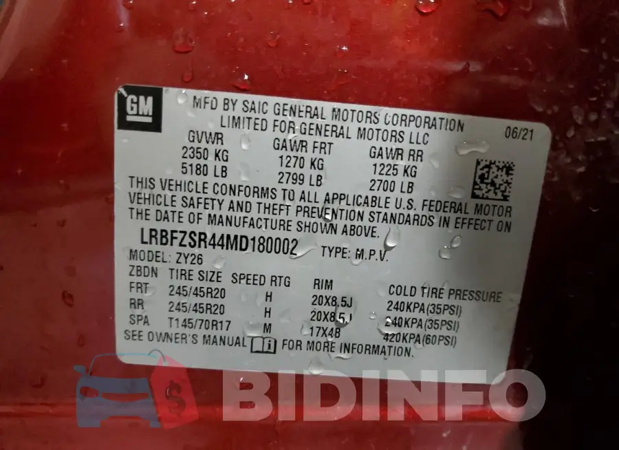 LRBFZSR44MD180002 Photo# 14