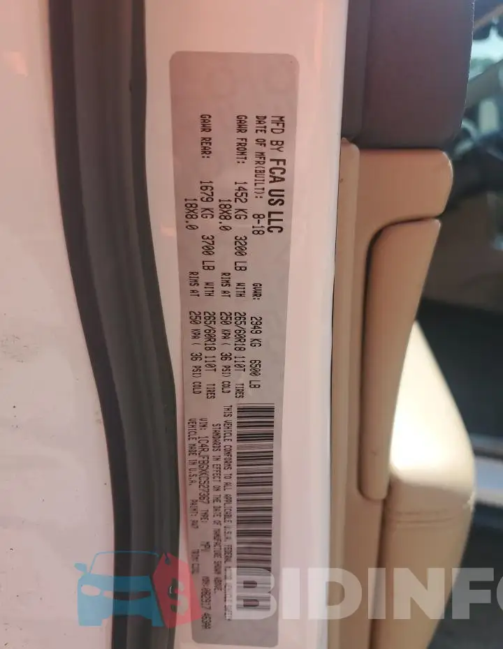 1C4RJFBGXKC527367 Photo# 13