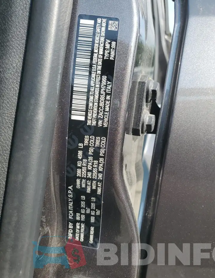 ZACCJBDB5JPH79960 Photo# 13