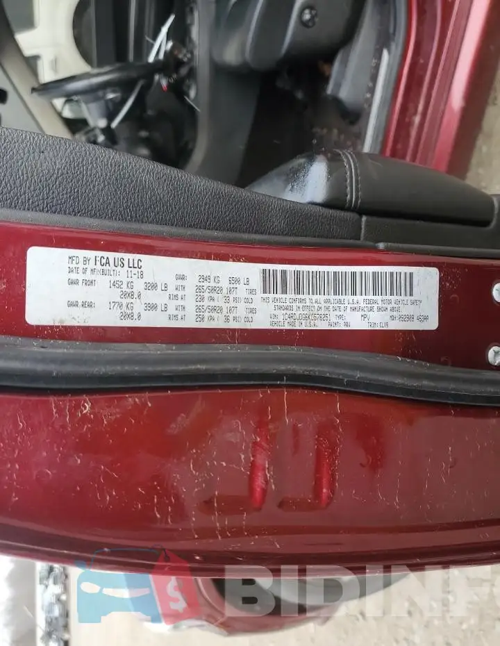 1C4RDJDG6KC576251 Photo# 13