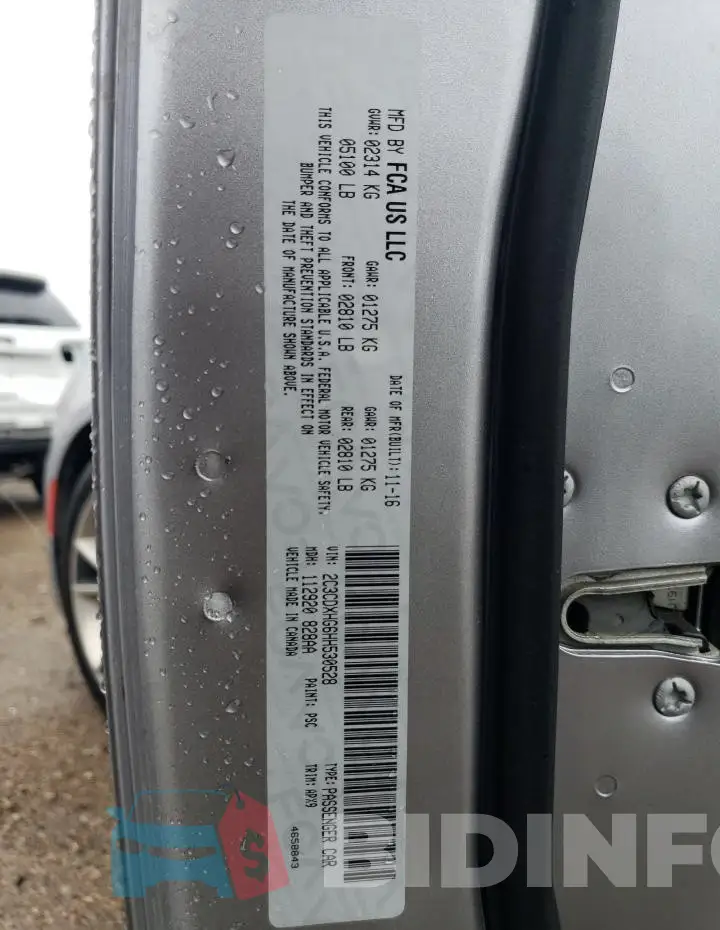 2C3CDXHG6HH530528 Photo# 12
