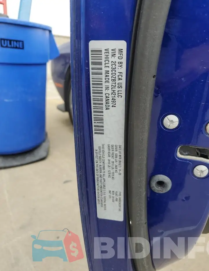 2C3CDZBT2LH214974 Photo# 12