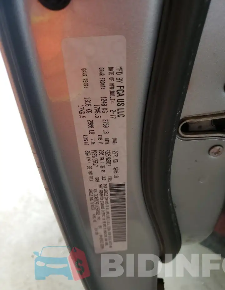 3C4PDCAB1HT600982 Photo# 13