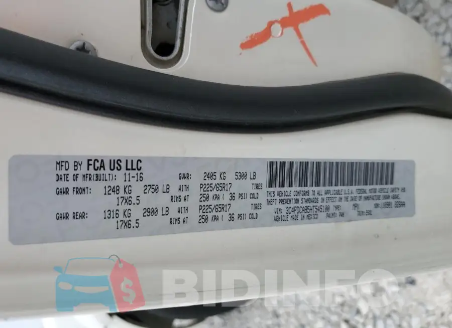 3C4PDCAB5HT545100 Photo# 13