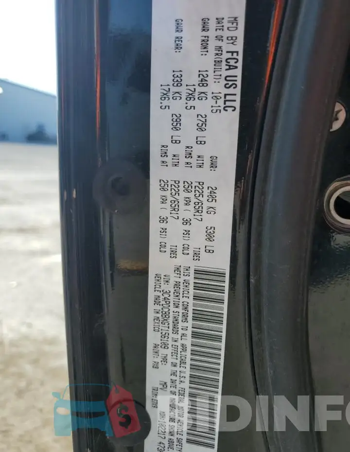 3C4PDCBBXGT156109 Photo# 14