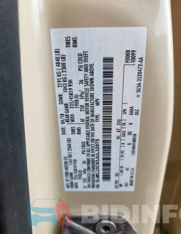 5LMCJ3C93JUL32975 Photo# 12