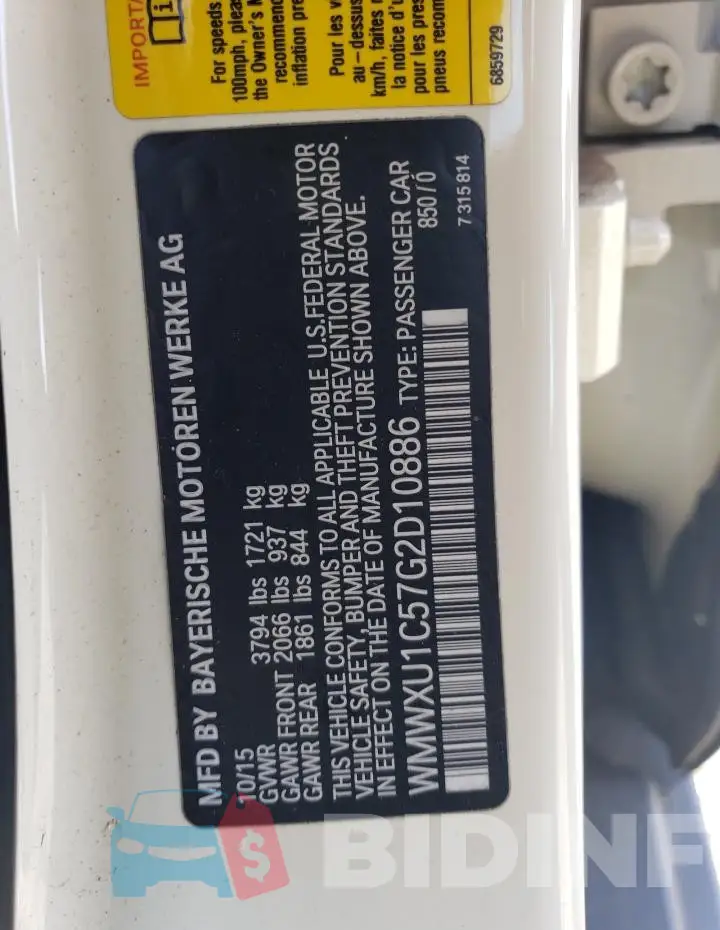 WMWXU1C57G2D10886 Photo# 12