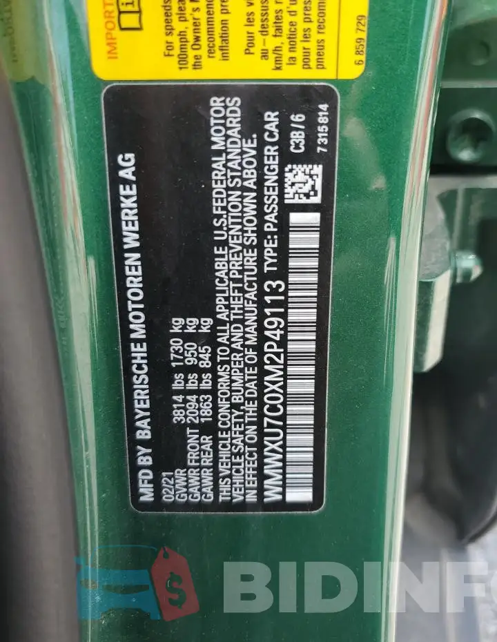 WMWXU7C0XM2P49113 Photo# 12