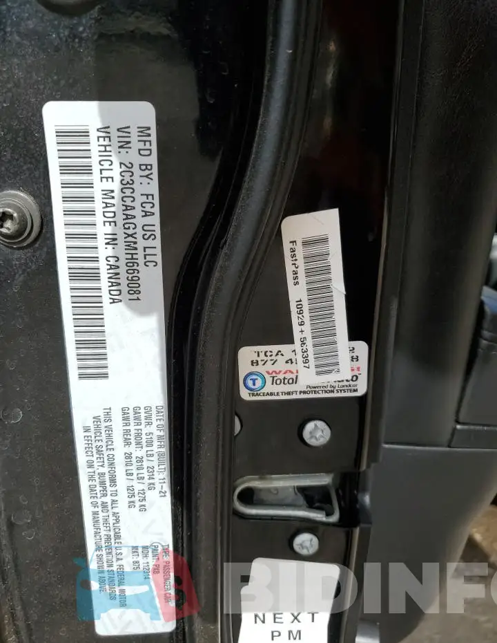 2C3CCAAGXMH669081 Photo# 12