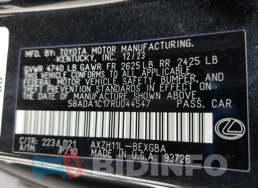 58ADA1C17RU044547 Photo# 12